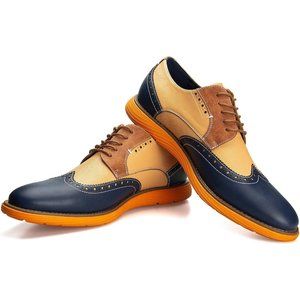 Men's Multicolor Oxford Dress Lightweight lace-up Fashion Shoes